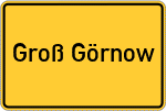 Place name sign Groß Görnow