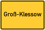 Place name sign Groß-Klessow