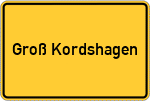 Place name sign Groß Kordshagen