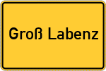 Place name sign Groß Labenz