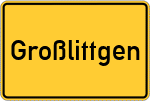 Place name sign Großlittgen