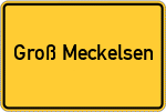 Place name sign Groß Meckelsen