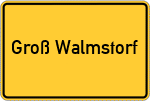 Place name sign Groß Walmstorf