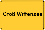 Place name sign Groß Wittensee