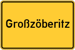 Place name sign Großzöberitz