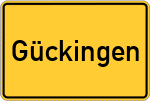 Place name sign Gückingen