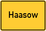 Place name sign Haasow