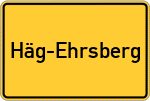 Place name sign Häg-Ehrsberg