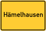 Place name sign Hämelhausen