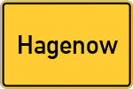 Place name sign Hagenow
