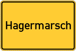 Place name sign Hagermarsch