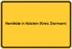 Place name sign Hamfelde in Holstein (Kreis Stormarn)