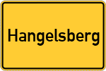 Place name sign Hangelsberg