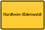 Place name sign Hardheim (Odenwald)