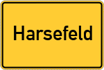 Place name sign Harsefeld