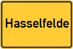 Place name sign Hasselfelde