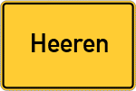 Place name sign Heeren