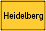 Place name sign Heidelberg