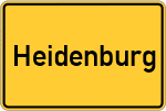 Place name sign Heidenburg