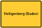 Place name sign Heiligenberg (Baden)