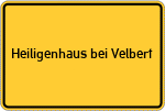 Place name sign Heiligenhaus bei Velbert