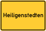 Place name sign Heiligenstedten