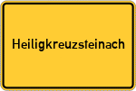 Place name sign Heiligkreuzsteinach