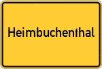 Place name sign Heimbuchenthal
