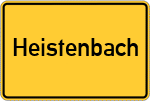 Place name sign Heistenbach, Rhein-Lahn-Kreis