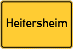 Place name sign Heitersheim