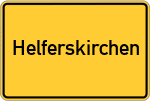 Place name sign Helferskirchen