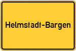 Place name sign Helmstadt-Bargen