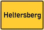 Place name sign Heltersberg