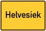 Place name sign Helvesiek