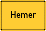 Place name sign Hemer