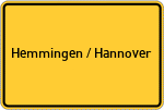 Place name sign Hemmingen / Hannover