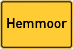 Place name sign Hemmoor