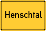 Place name sign Henschtal