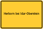 Place name sign Herborn bei Idar-Oberstein