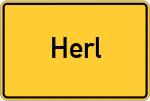 Place name sign Herl