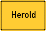 Place name sign Herold, Rhein-Lahn-Kreis