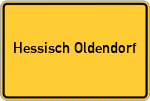 Place name sign Hessisch Oldendorf