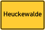 Place name sign Heuckewalde