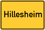 Place name sign Hillesheim, Eifel