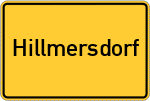 Place name sign Hillmersdorf