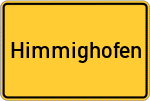 Place name sign Himmighofen