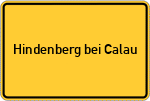 Place name sign Hindenberg bei Calau
