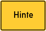 Place name sign Hinte