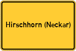 Place name sign Hirschhorn (Neckar)