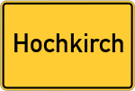Place name sign Hochkirch